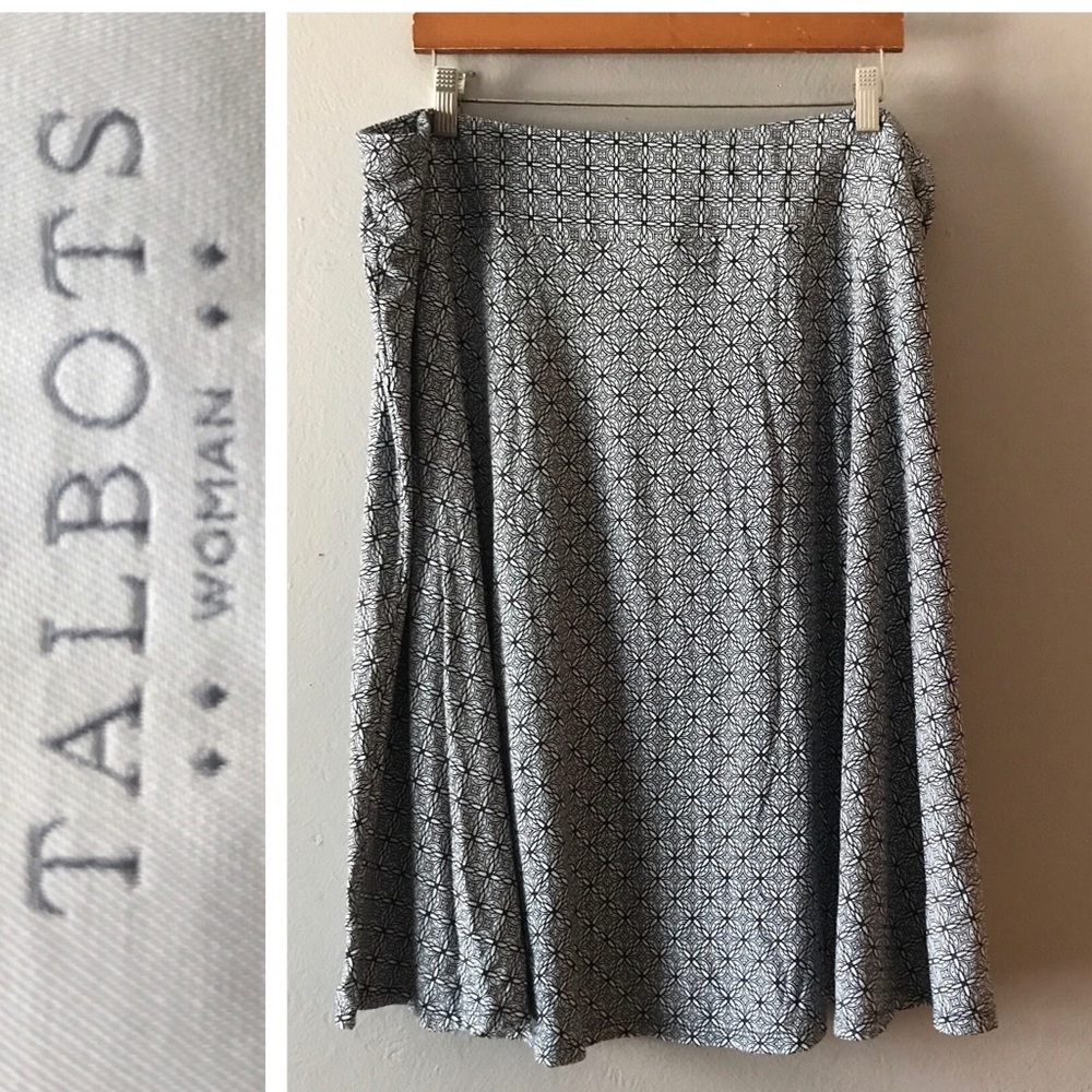 TALBOTS WOMAN SIZE 3X STRETCH KNIT A-LINE SKIRT